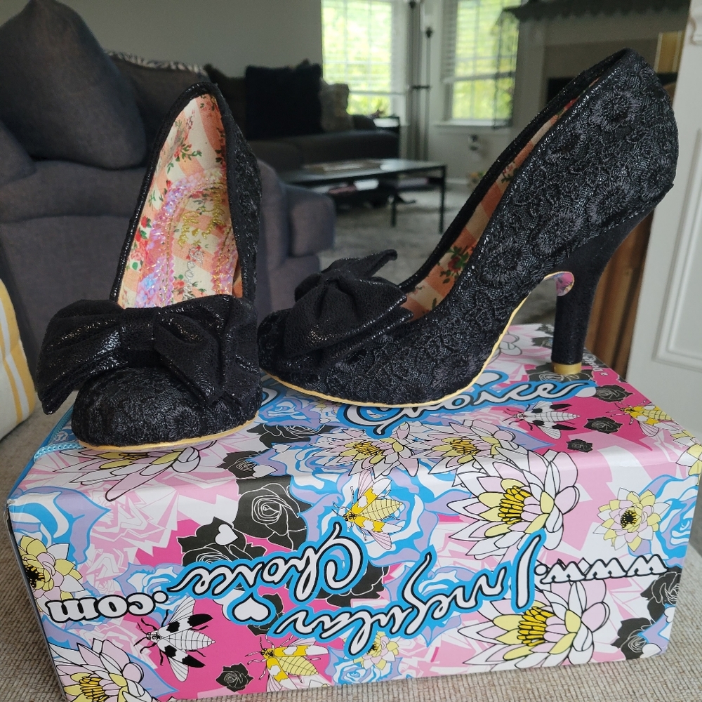 Black Lace Heels